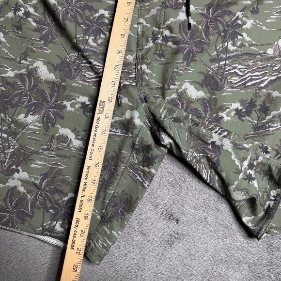 Rip Curl Mirage Board Shorts Surf Hawaii Mens 40 Green Tropical Palm Trees Waves - Picture 9 of 10